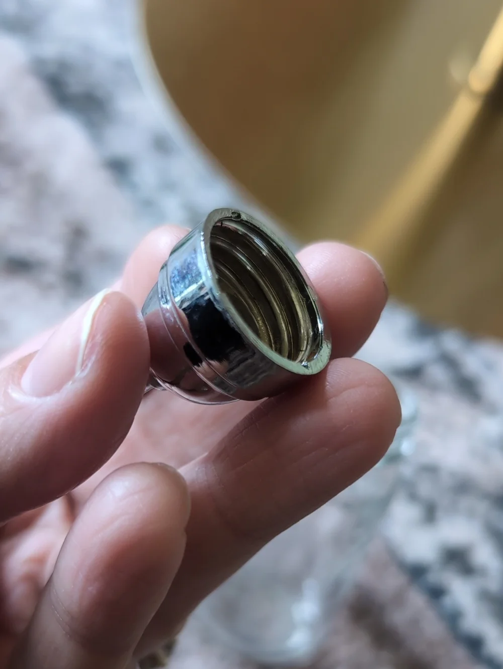 Vintage Glass Salt Shaker